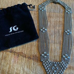 SG Liquid Metal Chrome Finish necklace